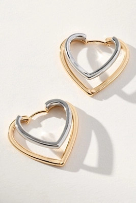 Double Heart Earrings | Anthropologie (US)