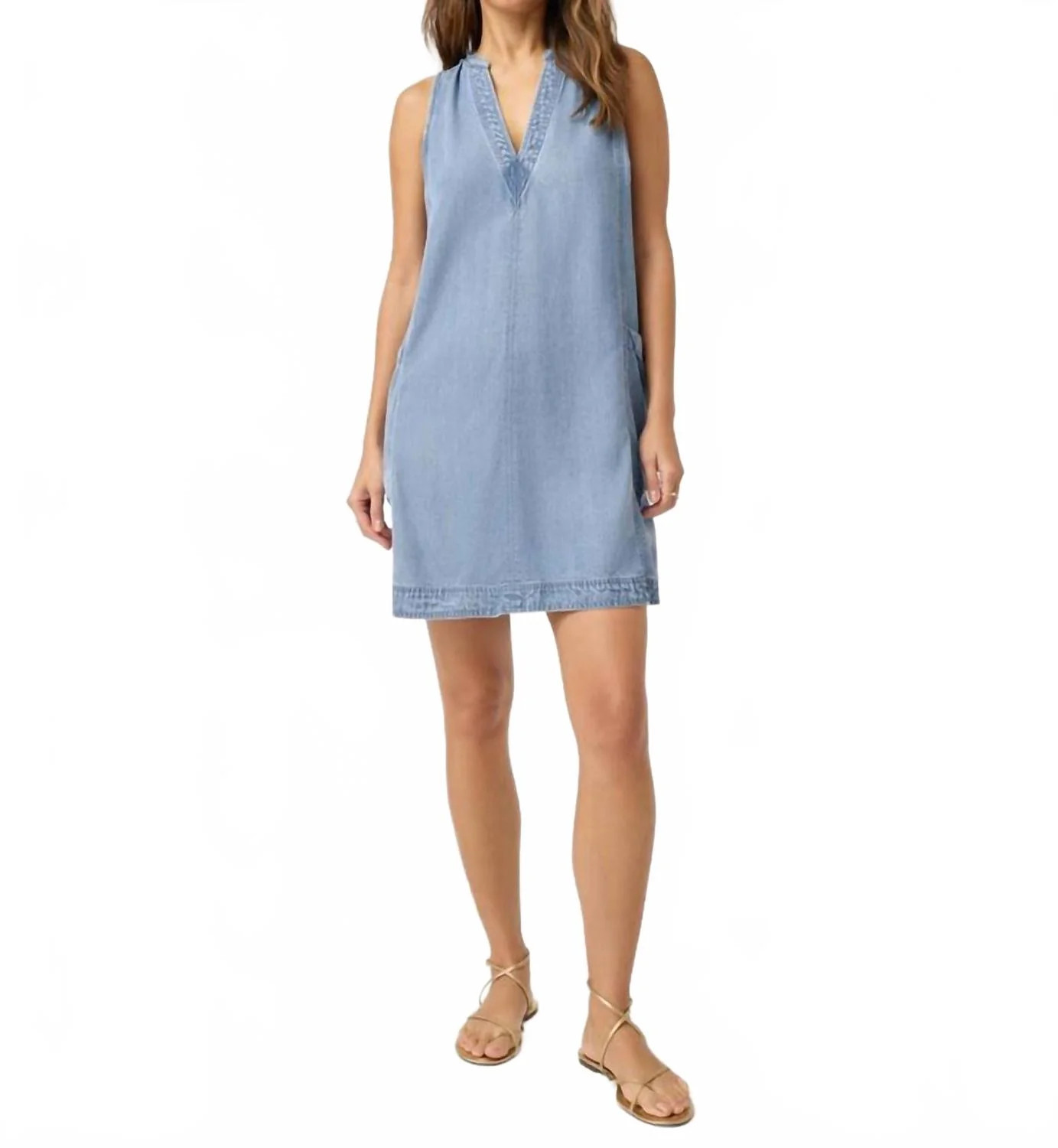 Chelsea Sleeveless Mini Dress In Indigo | Shop Simon