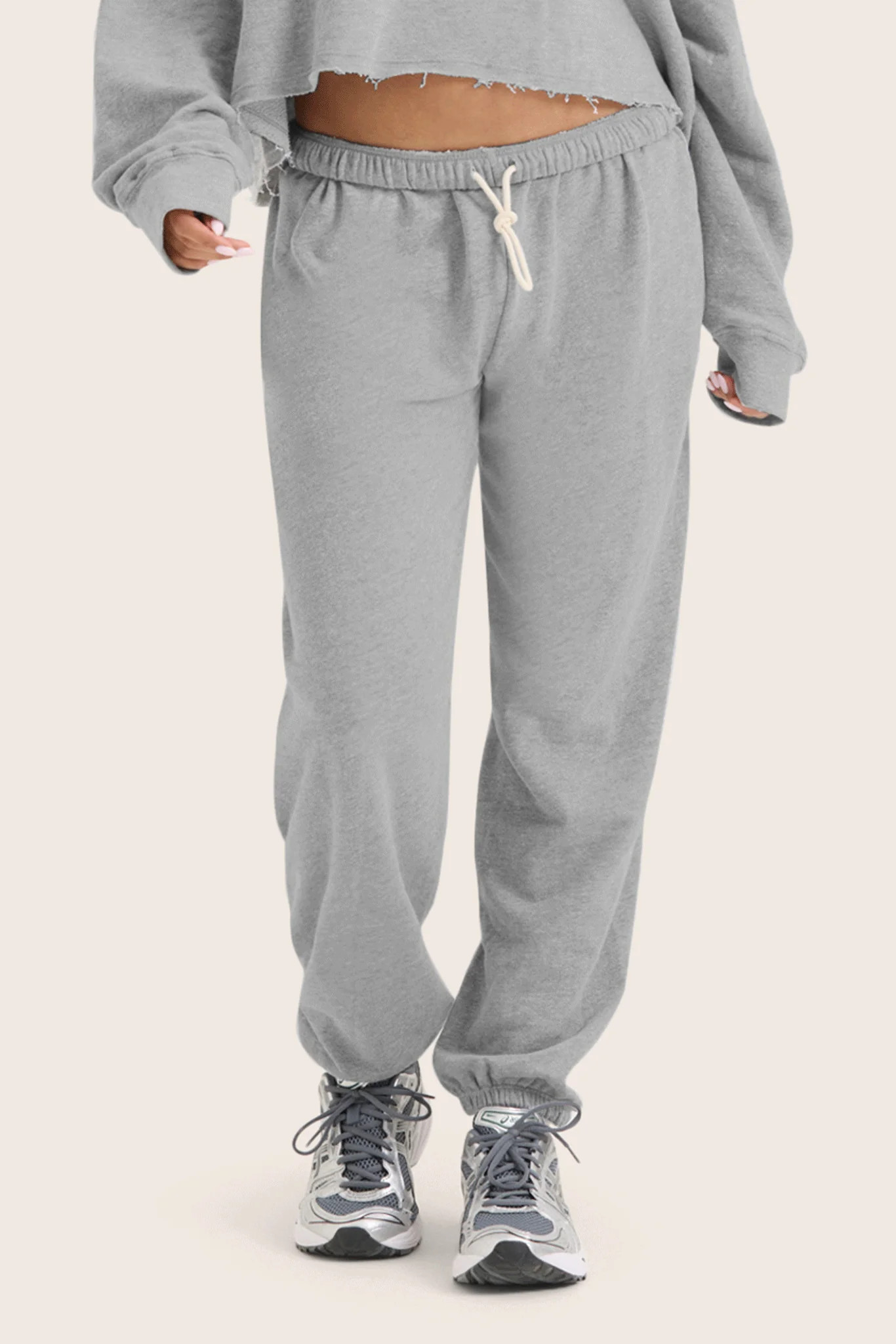 LIGHTWEIGHT SWEATS CLASSIC OLD SCHOOL SWEATPANTS - FOG HEATHER GREY | SET Active