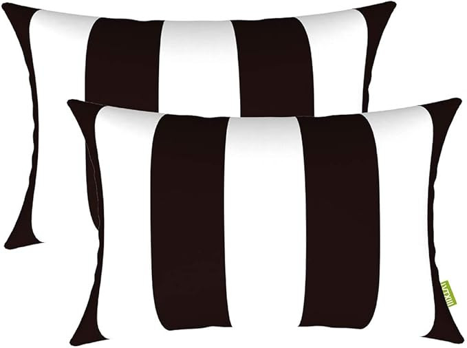 LVTXIII Indoor Outdoor Pillow Covers, Covers ONLY Patio Accent Square Toss Pillow Cushion Case 18... | Amazon (US)