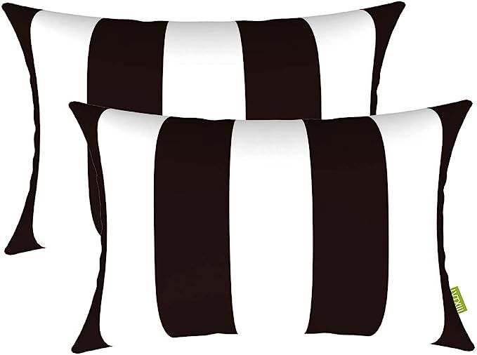 LVTXIII Indoor Outdoor Pillow Covers, Covers ONLY Patio Accent Square Toss Pillow Cushion Case 18... | Amazon (US)