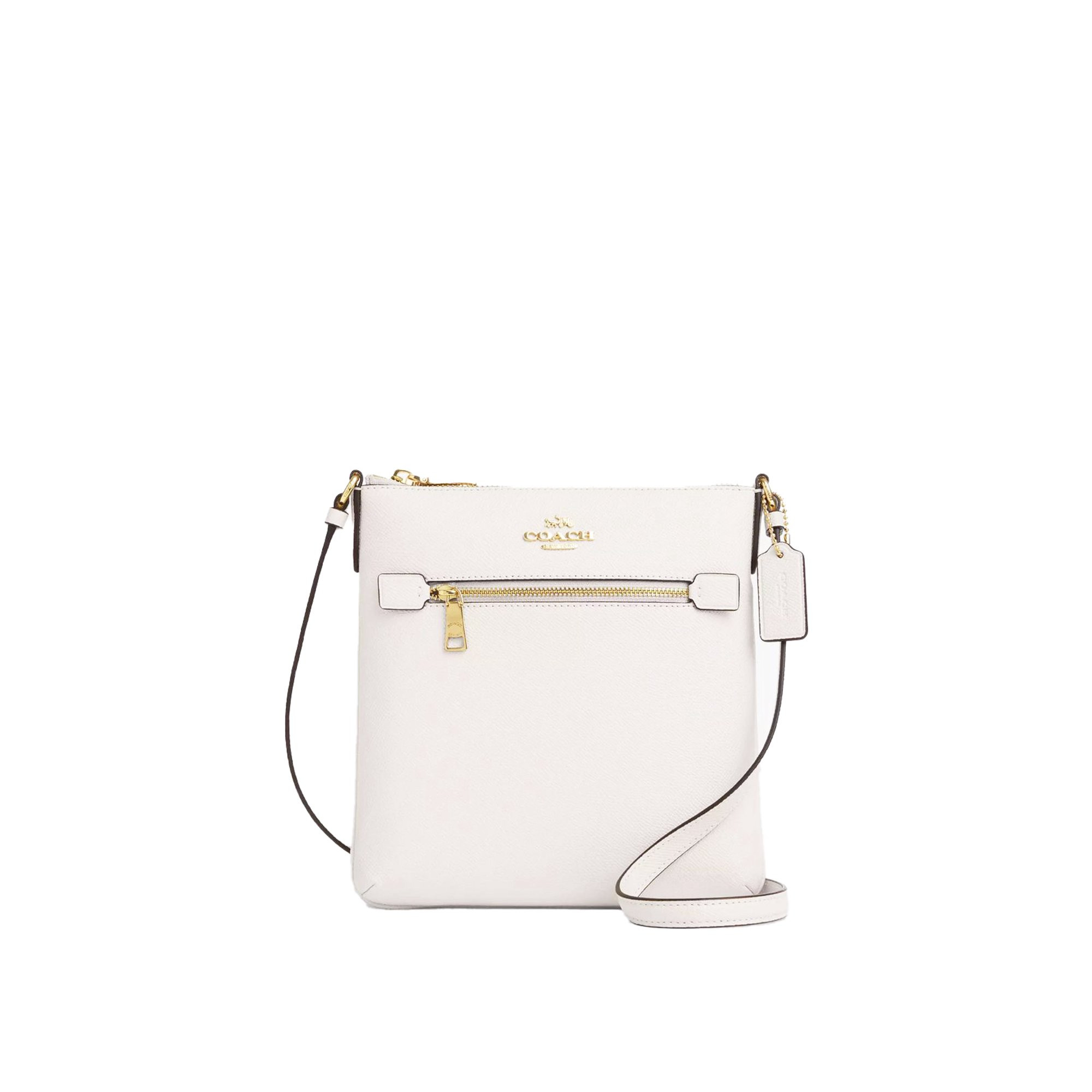 Coach (CE871) Rowan Mini Coated Canvas Leather File Bag Crossbody Handbag (Chalk) | Walmart (US)