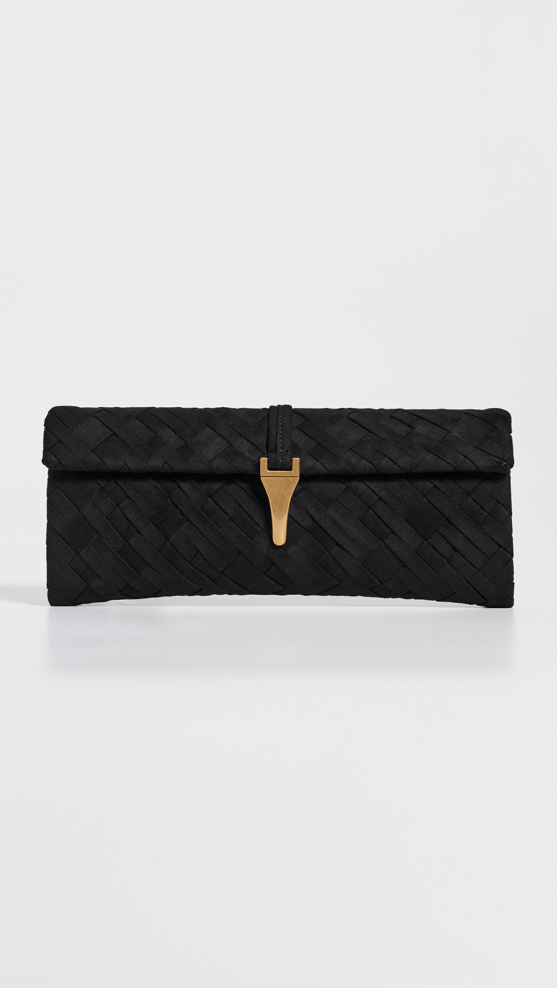 JW PEI Zaria Woven Clutch Black One Size | Shopbop