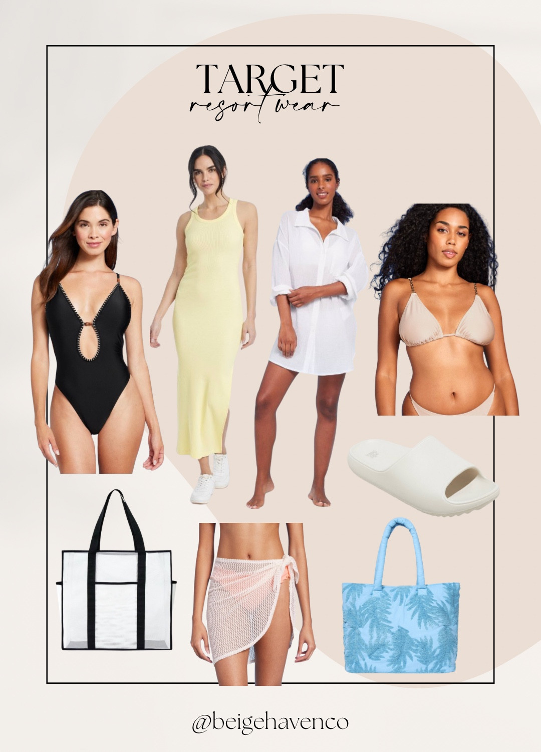 Resort wear, beach bag, swimsuit coverup, trendy swim, beach bag, vacation outfit, spring break 

#LTKfindsunder50 #LTKswim #LTKxTarget