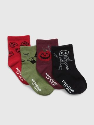 Toddler Halloween Crew Socks (4-Pack) | Gap (US)