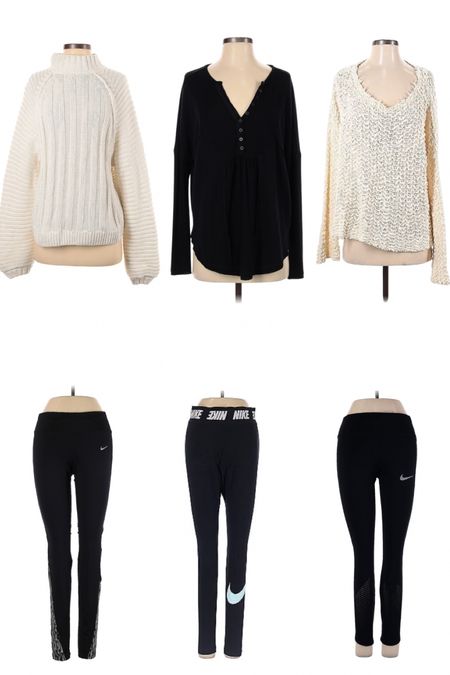 Thred up sale finds - free people sweaters and Nike leggings 