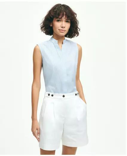 Supima® Stretch Cotton Non-Iron Sleeveless Shirt | Brooks Brothers