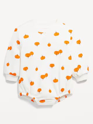 Printed Long-Sleeve One-Piece Romper for Baby | Old Navy (US)