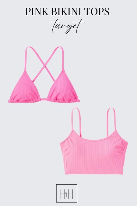 Pink bikini bathing suit top, Target swim, Target bathing suit, women’s rubber bralette bikini top, pink bikini top swim suit. #swimwear #target

#LTKSeasonal #LTKunder50 #LTKswim