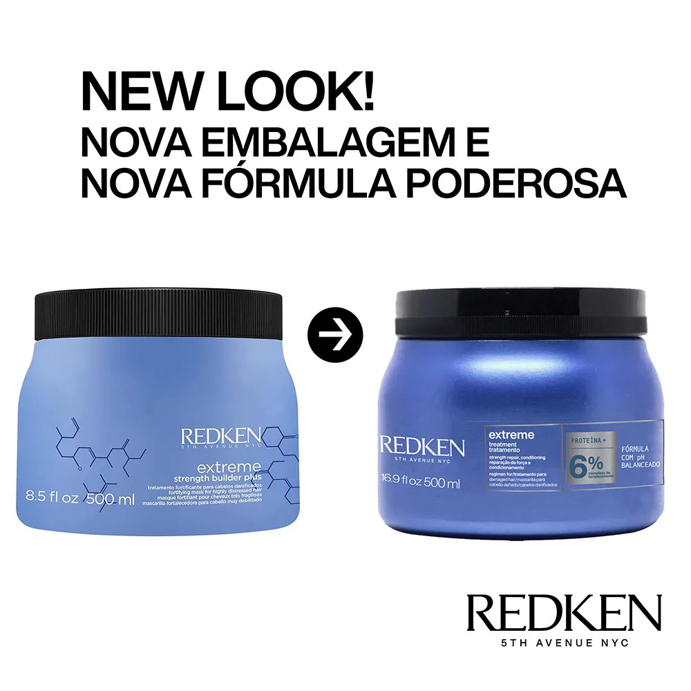Máscara de Reconstrução Redken Extreme 500 ml - AMOBELEZA - Produtos para Cabelo, Perfumes e M... | Amobeleza (BR)