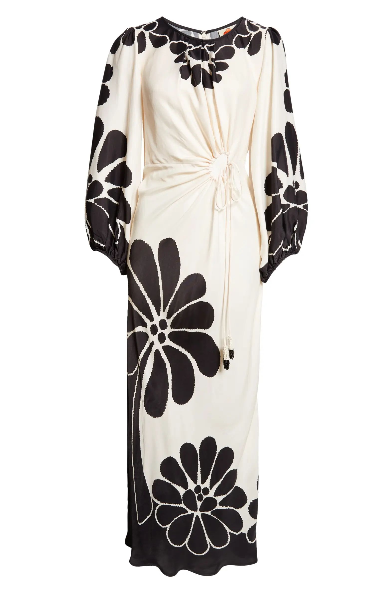 FARM Rio Palermo Cutout Long Sleeve Maxi Dress | Nordstrom | Nordstrom