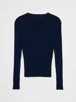 Merino Wool Ribbed Sweater | Banana Republic Factory