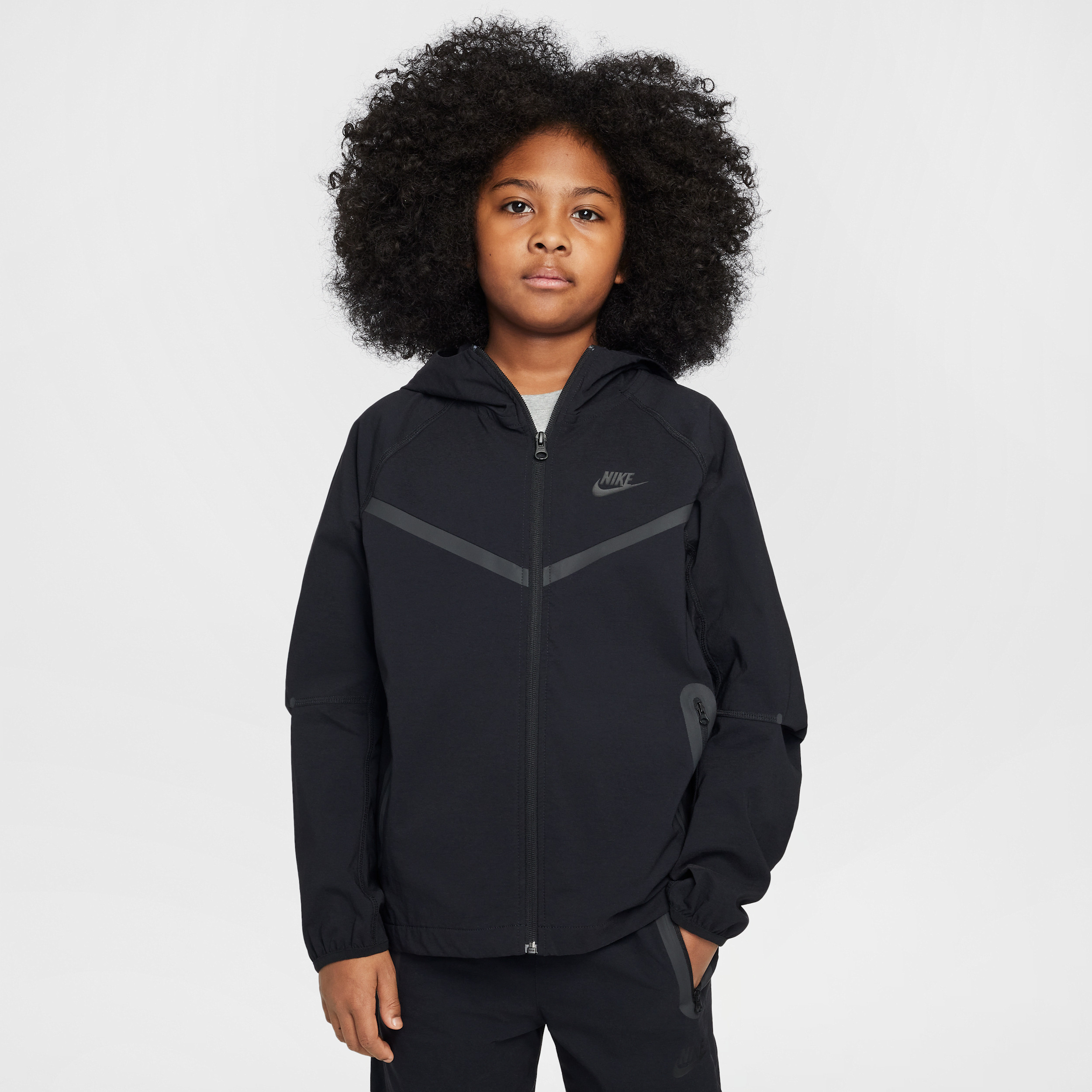 Nike Tech Big Kids' (Boys') Woven Jacket in Black | HQ8911-010 | Nike (US)