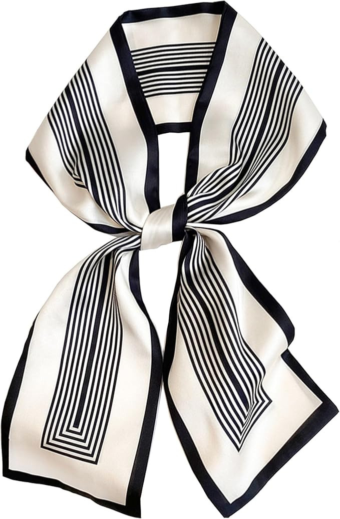 Roizsx fashion satin scarf for hair beach head wraps neck scarves for women lightweight handbag a... | Amazon (US)