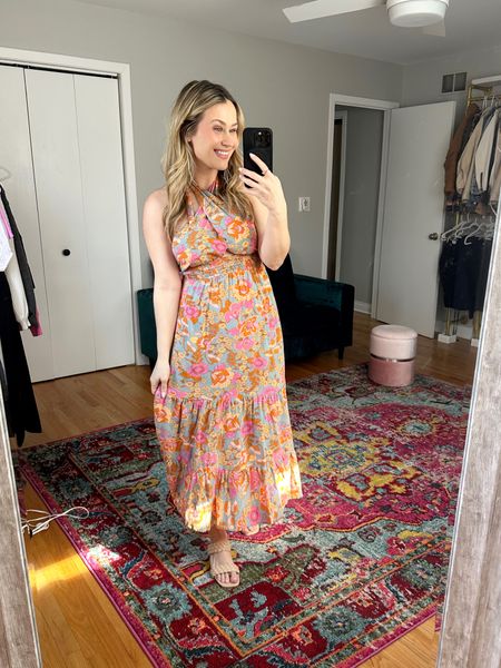 My favorite spring dress! Perfect for a vacation dress or A casual wedding guest dress! These sandals and this dress are both amazon fashion finds! #amazonfinds #weddingguestdress #springdress #vacationdress

#LTKshoecrush #LTKunder50 #LTKwedding