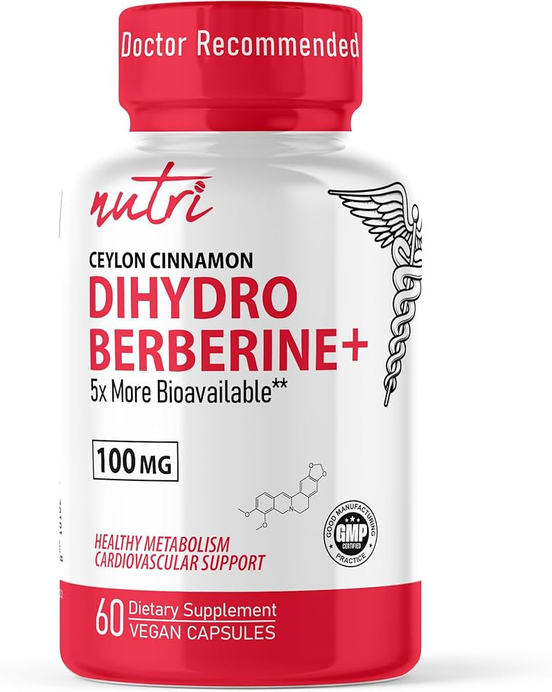 Nature's Fusions Dihydroberberine Supplement 100mg 60 Capsules - with Ceylon Cinnamon - 5X More E... | Amazon (US)