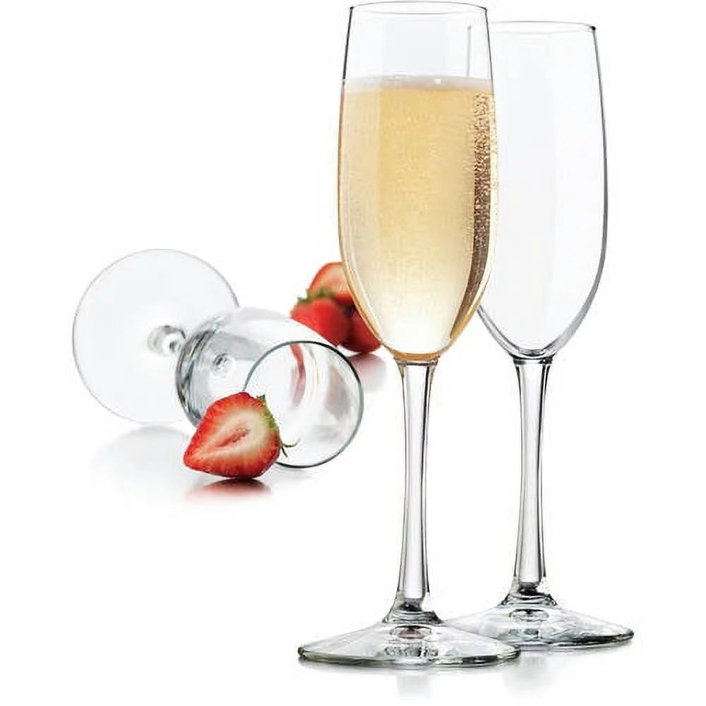Mainstays 6 Ounce Glass Champagne Flute, Sold Individually | Walmart (US)