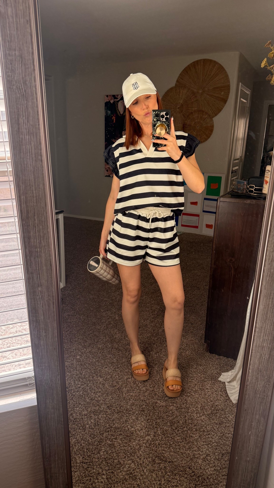 Matching set size medium, platform sandals from Reef are true to size, Tommy Hilfiger hat is from @tjmaxx but linked similar, jewelry is hypoallergenic from Amazon, 

#LTKmomlife #LTKPetite #LTKootd
