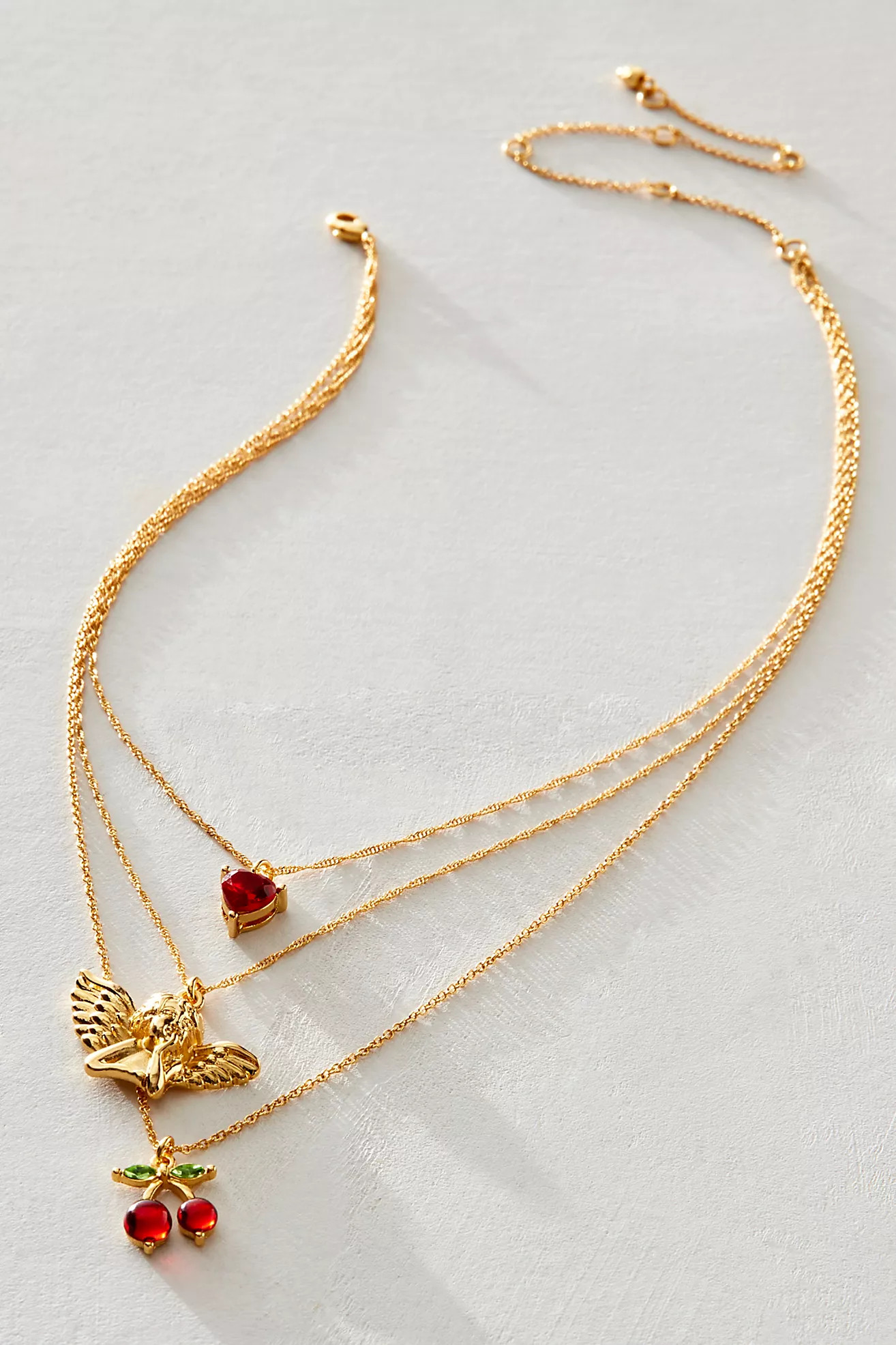 Angels Only 14k Gold Plated Layered Necklace | Free People (Global - UK&FR Excluded)
