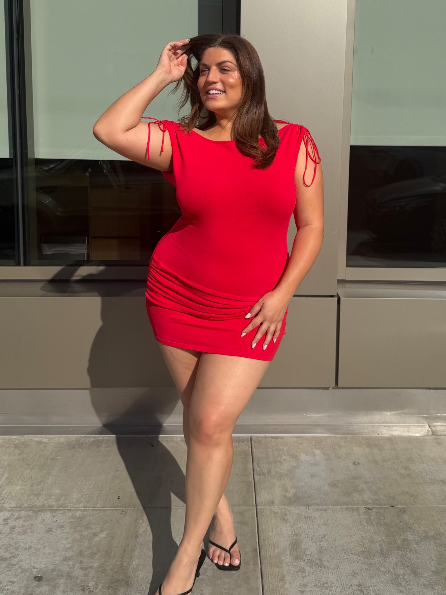 love this red dress so much !! i get so many compliments on it when i wear it❤️i’m wearing xl and fits perfect!! def a mini!💃🥰 with a low back too! 



#LTKPlusSize #LTKdayinmylife #LTKMidsize