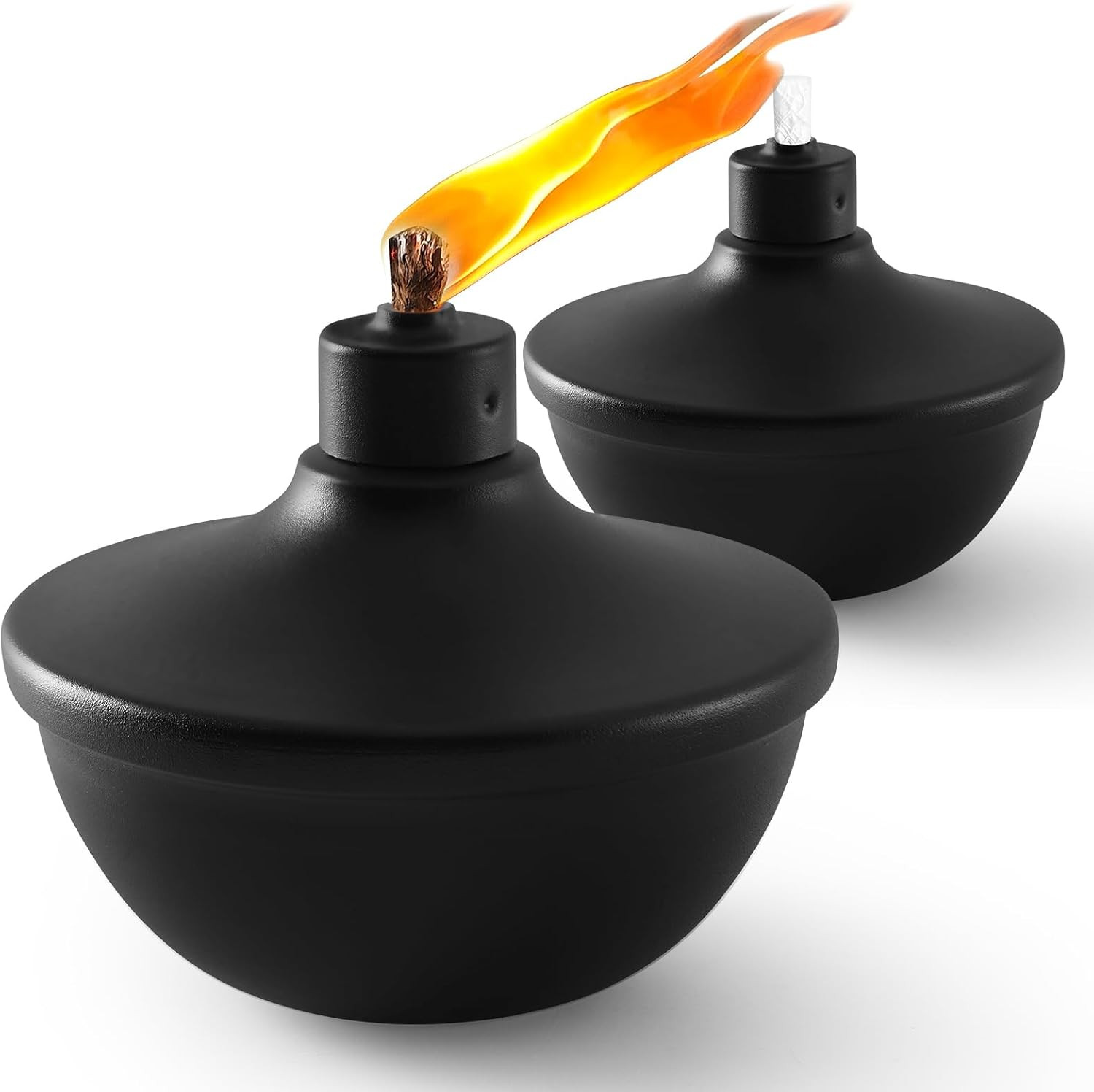 2 Pack Metal Table Top Torches,23.5 oz Citronella Torches for Outside,Refillable Flame Light Torc... | Amazon (US)