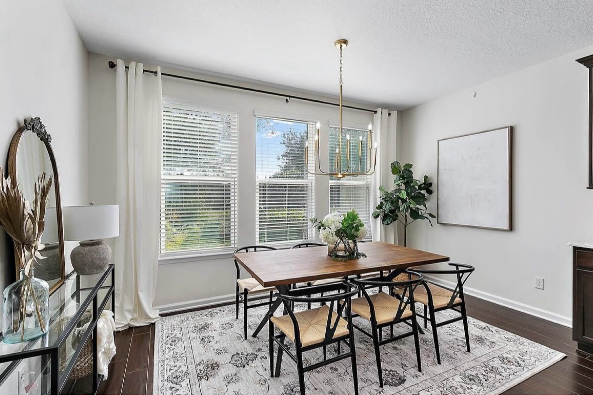 Modern dining 

Dining table, chair, vase, stem, tree

#LTKstyletip #LTKhome