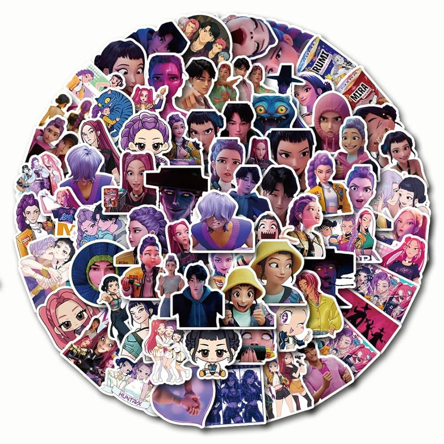100Pcs Korean Idol Movie Stickers,Anime Style Waterproof Vinyl Stickers for Teenagers and Adults ... | Amazon (US)