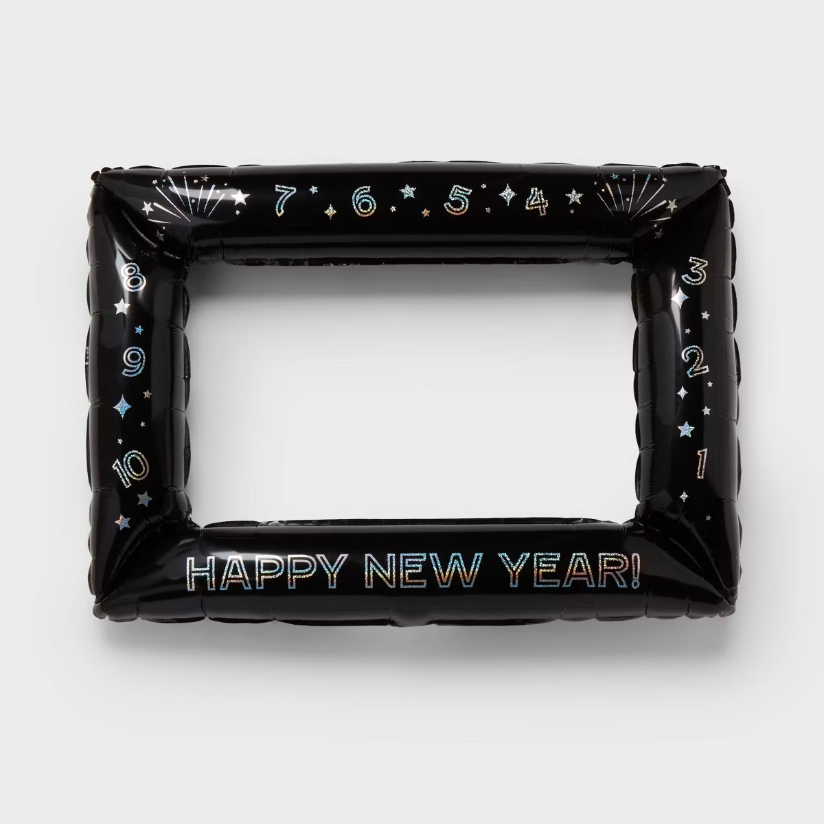 Happy New Year Inflatable Photo Frame Black - Spritz™ | Target
