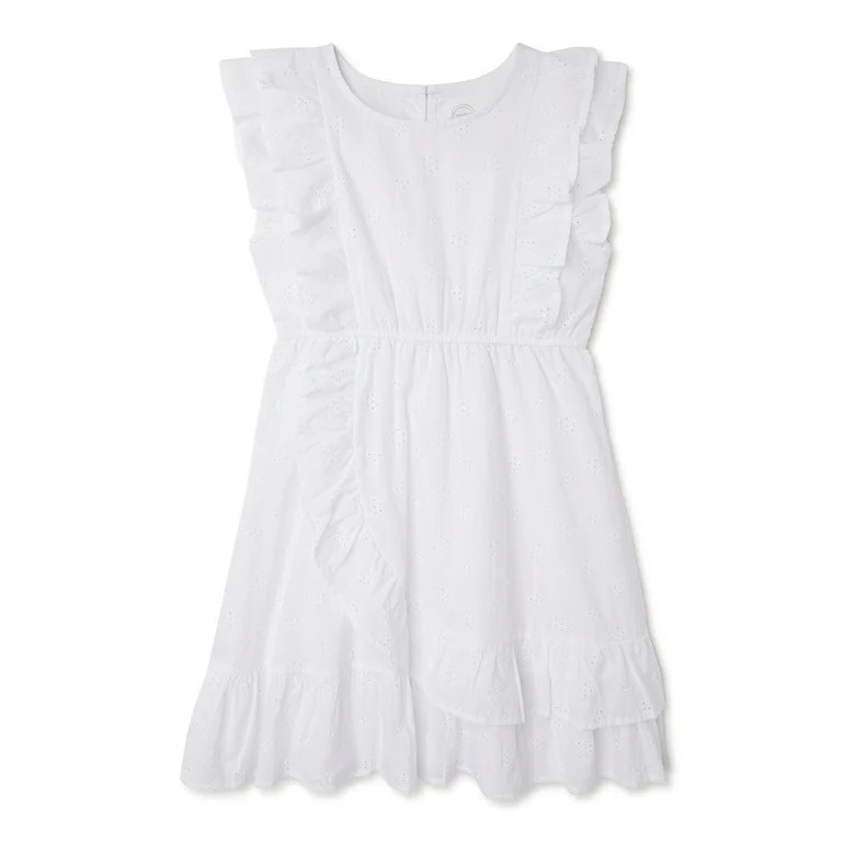 Wonder Nation Girls’ Ruffle Dress Sizes 4-18 & Plus | Walmart (US)