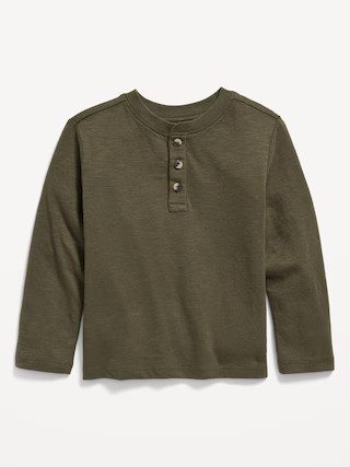 Long-Sleeve Henley T-Shirt for Toddler Boys | Old Navy (US)
