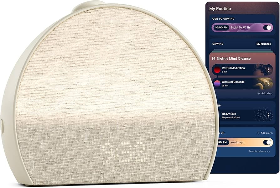 Hatch Restore 3 Sunrise Alarm Clock, Sound Machine, Smart Light (Putty) - White Noise, Screen-Fre... | Amazon (US)