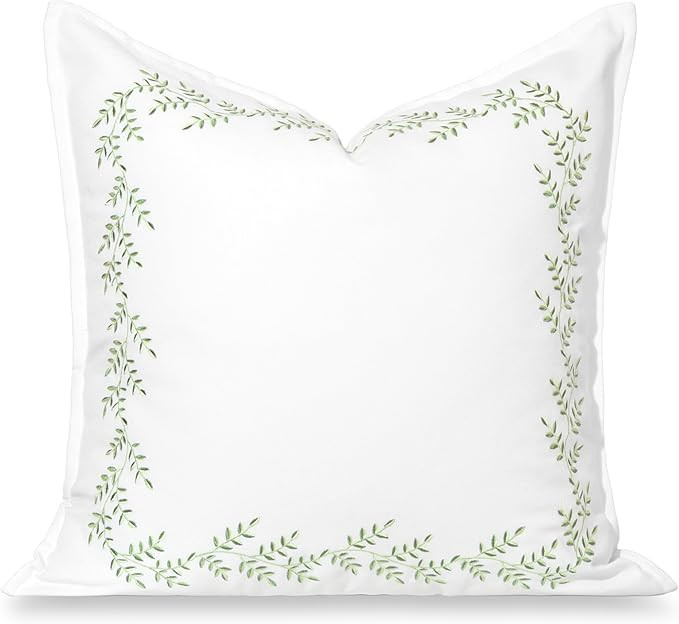 Hofdeco Premium Grandmillennial Patio Indoor Outdoor Throw Pillow Cover Only, 20"x20" Water Repel... | Amazon (US)