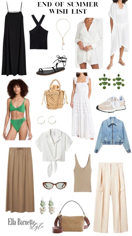 My end of summer wishlist. Easy pieces you can wear now and in the early fall. 

#LTKFind #LTKswim #LTKunder100