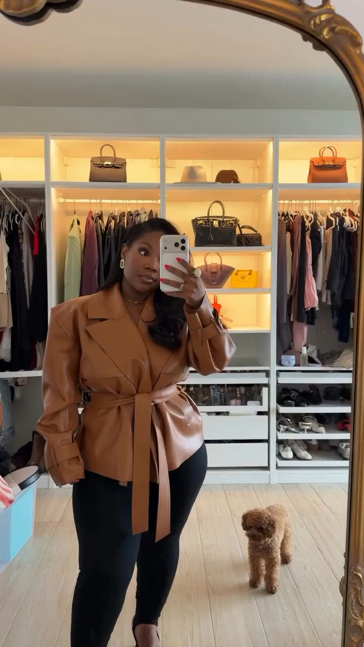 Resharing my outfit from the first event of 2026! ✨ 

Spanx, naked wardrobe, Nordstrom, winter outfit, date night, leather top, Emmy Petit

#LTKSeasonal #LTKMidsize #LTKPetite