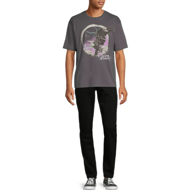 No Boundaries Men's and Big Men's Oversized Graphic Tee | Walmart (US)