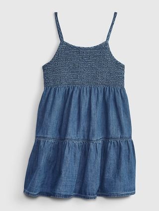 Toddler Smocked Denim Dress with Washwell | Gap (US)