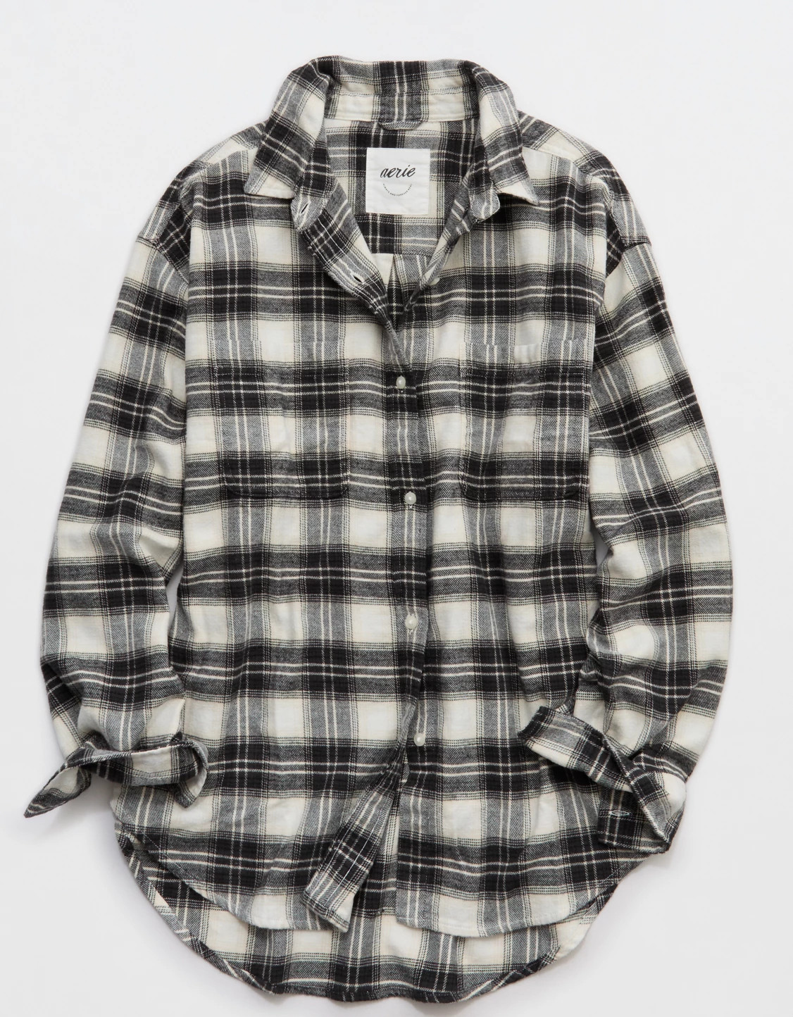 Aerie Anytime Fave Flannel Button Down Shirt | Aerie