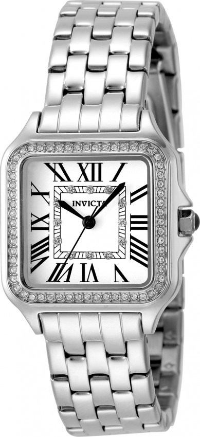 Invicta Angel Quartz Crystal Silver Dial Ladies Watch 48994 | Jomashop.com & JomaDeals.com
