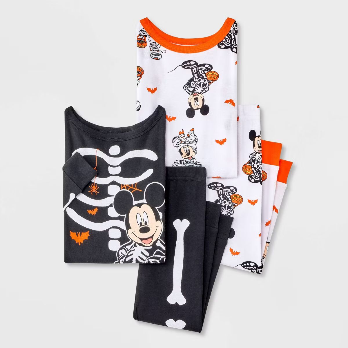 Toddler Boys' 4pc Snug Fit Mickey Mouse and Friends Halloween Pajama Set - Black | Target