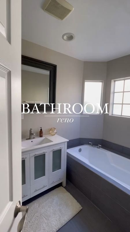 Bathroom renovation with zellige tile and champagne bronze finishes 

#LTKhome #LTKVideo #LTKsalealert