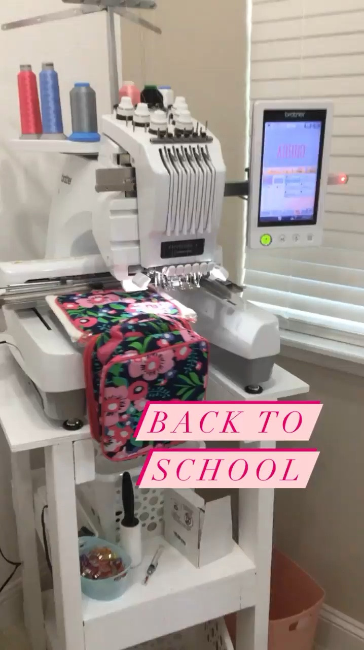 Back to school time means time for those hard to hoop lunch boxes and backpacks 😂!! My go to for super hard to hoop items (especially when I want a big font or monogram ) has always been fast frames!!   #backtoschool #machineembroidery 

#LTKVideo #LTKBacktoSchool