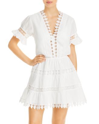 Ora Cotton Embroidered Cover Up Dress | Bloomingdale's (US)