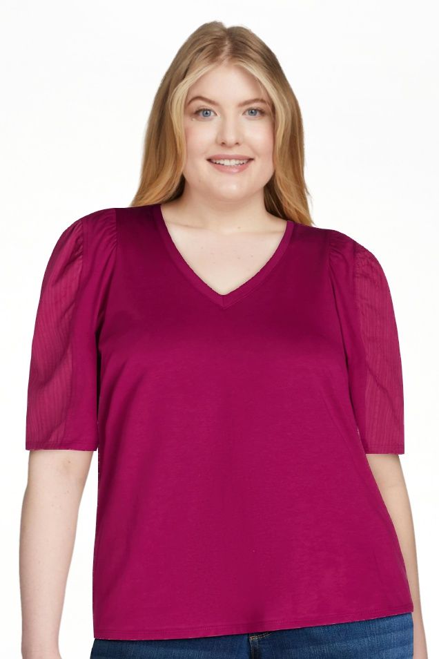 The Pioneer Women Puff Sleeve Top Blouse | Walmart (US)