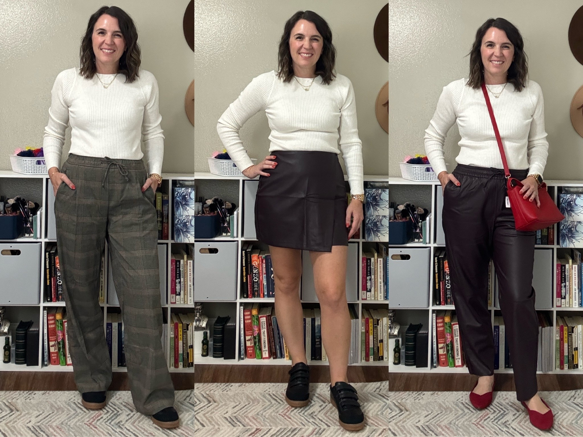 Old Navy roundup! The faux leather items come in black and a dark brown. I’m In a medium in everything  

#LTKFallSale #LTKOver40 #LTKSeasonal