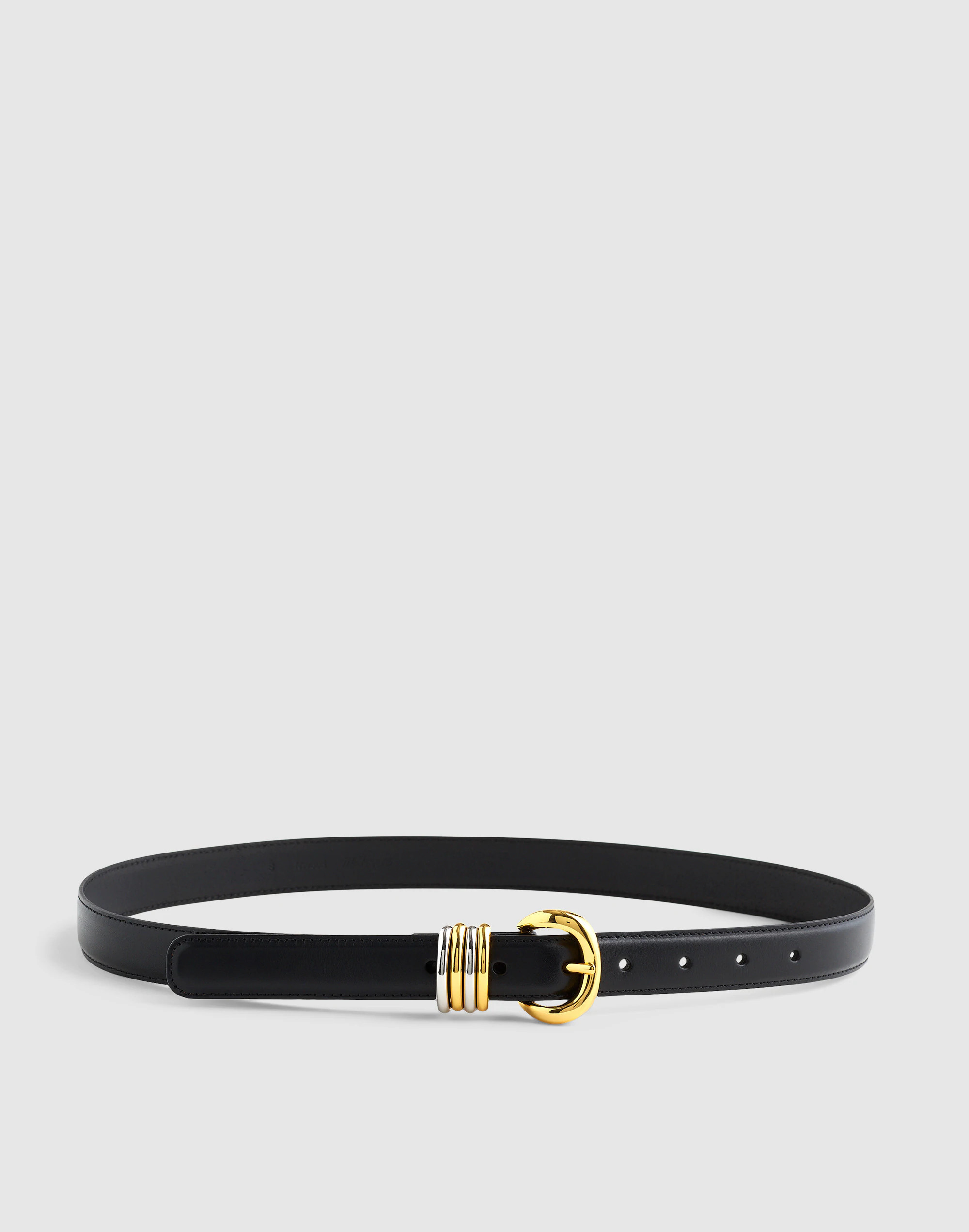 Mixed Metal Keeper Belt in Leather | Madewell