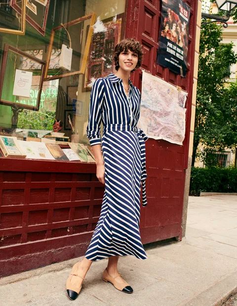 Laura Jersey Midi Shirt Dress | Boden (US)
