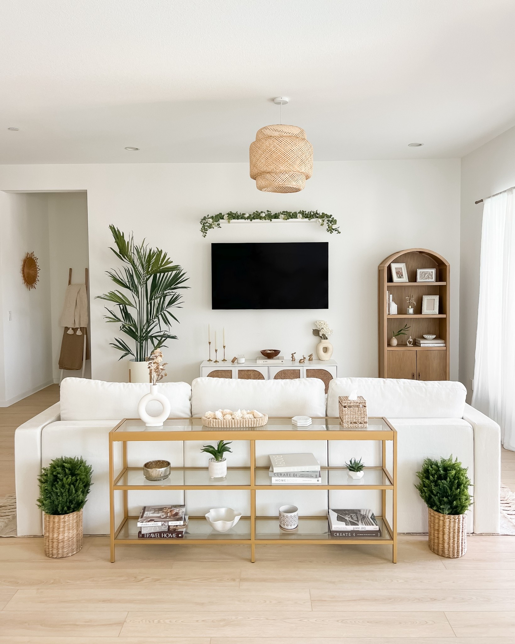 Neutral living room decor | living room rug neutral, tassel rug, living room furniture, living room inspo, living room couch, living room home and decor, couch living room, lovesac sofa, lovesac sectional sofa, couch sectional, white couch, white sofa, throw pillows, console table behind couch, sofa console table, tv console table, blanket ladder, arched bookcase, arch bookcase, planter pot, planter indoor, amazon home finds, amazon home decor, amazon decor, target hole, target home decor

#LTKFindsUnder100 #LTKFindsUnder50 #LTKStyleTip #LTKHome #LTKSaleAlert