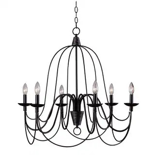 Copper Grove Fraleigh Oil Rubbed Bronze 6-light Chandelier | Bed Bath & Beyond