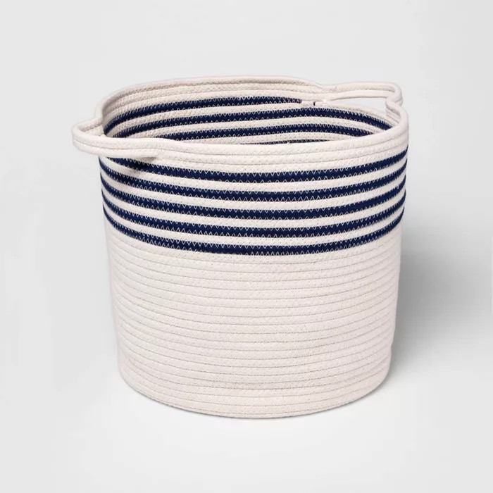 Coiled Rope Bin with Color Band - Cloud Island™ | Target