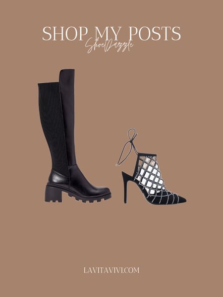 ShoeDazzle ayden chunky block heel boot, ShoeDazzle anastasia embellished pumps

#LTKSeasonal #LTKshoecrush #LTKHoliday